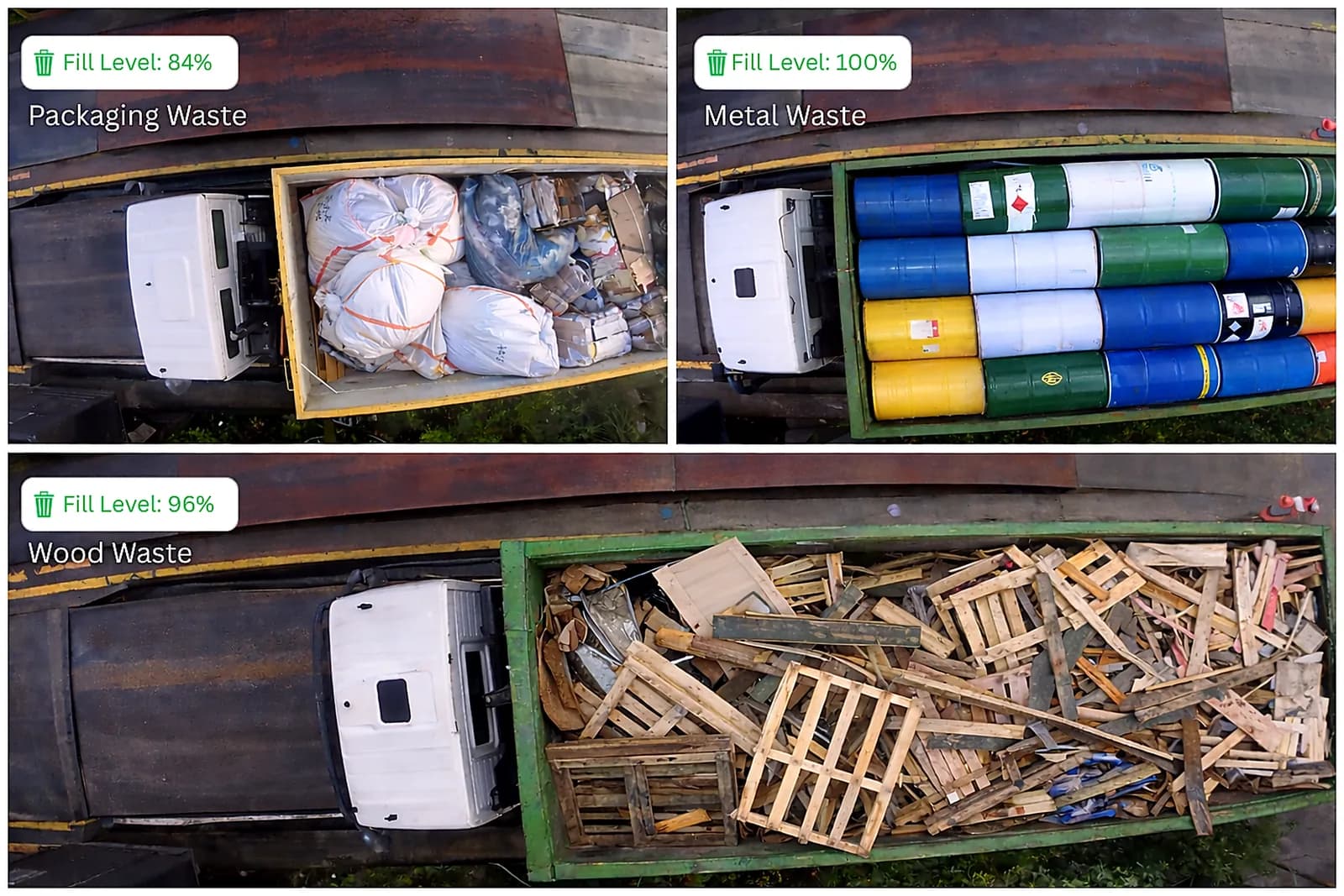 VisnLine classifying a truck load at the weighbridge